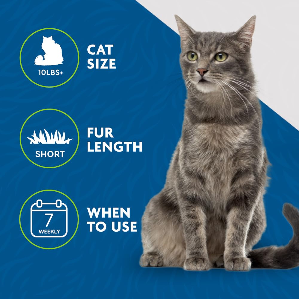 FURminator® deShedding Tool For Medium/Large Cats, Long Hair, Removes Loose Hair From Shedding