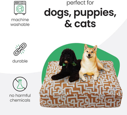 Molly Mutt Medium to Large Dog Bed Cover- Forever Young Print - Measures 27”X36”X5’’ - 100% Cotton - Durable - Breathable - Sustainable - Machine Washable Dog Bed Cover (Dd82b)