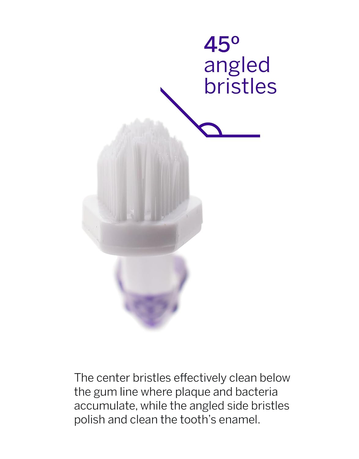 petsmile Professional Pet Toothbrush - Patented 45 Degree Cat & Dog Toothbrush for Small & Large Animals - Pet Accessories for Dental Care - VOHC Approved Teeth Cleaning - Dog Toothpaste Not Included