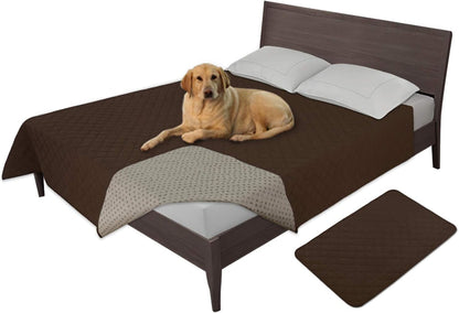 Easy-Going 100% Waterproof Dog Bed Cover, Non-Slip Pet Blanket for Furniture, Washable Couch Cover, Repleasement Sofa Cover (68x82 in,Gray)