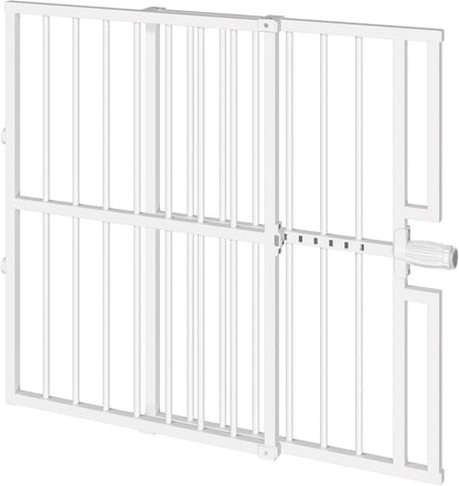 10-Second Quick Install Pressure Mounted Dog Gate for Pets and Kids,Adjustable 29'' to 43'' Wide Metal Pet Gate for Doorways Stairs,No Drilling,Expandable,30'' Tall Indoor Portable Safety Baby Gate