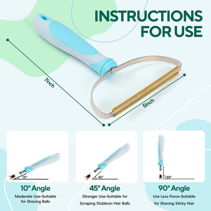 Pet Hair Remover, Retractable Carpet Scraper Rake, Portable Carpet Scraper of Dog Cat Hair Remover for Embedded Fur Removal from Carpet, Stair or Rug