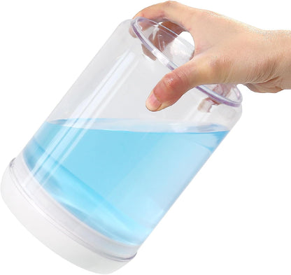 Felli Flip Tite Pet Food Container with Airtight Lids, BPA FREE Acrylic Canister with Paw Bone Fish Flip Top Handles for Cat Dog Kibble Treats Storage, Keep Fresh (Pet Collection Nest-L3pk)