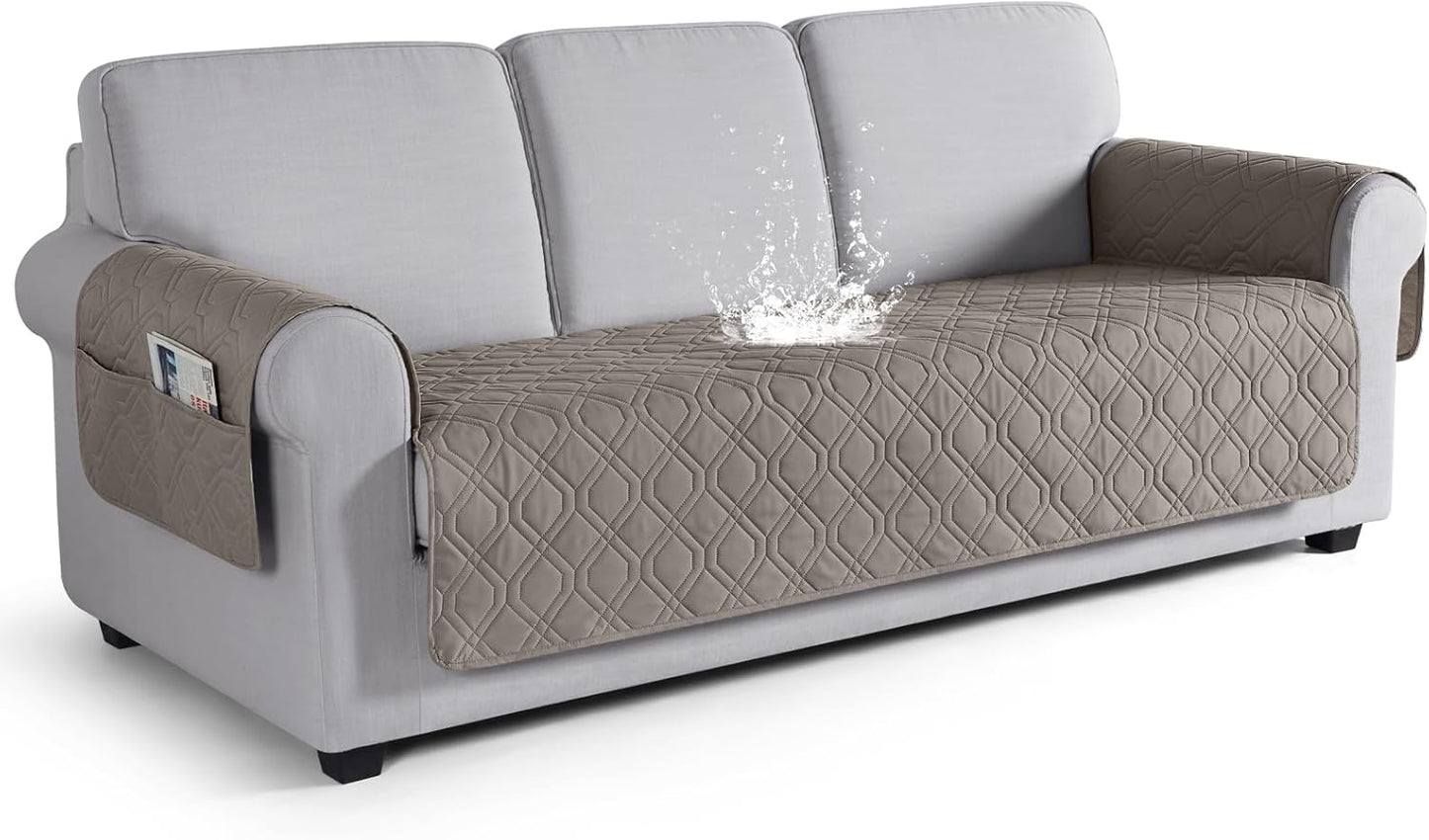 VANSOFY Couch Cover, Waterproof Sofa Covers Washable Slipcover Furniture Protector Couch Seat Covers Non-Slip Couch Cover for Dogs, Pets(Sofa, Dark Gray)