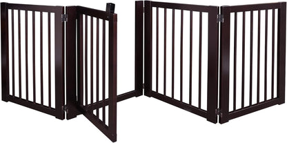 American Trails Freestanding Wooden Pet Gate with Door