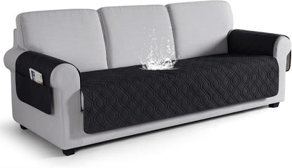 VANSOFY Couch Cover, Waterproof Sofa Covers Washable Slipcover Furniture Protector Couch Seat Covers Non-Slip Couch Cover for Dogs, Pets(Sofa, Dark Gray)