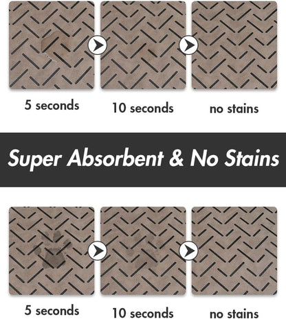 MontVoo Dog Food Mat-Pet Feeding Mat for Food and Water-No Stains Quick Dry Dispenser Cat Bowl Mat for Messy Drinkers(12"x19" Dark Grey)