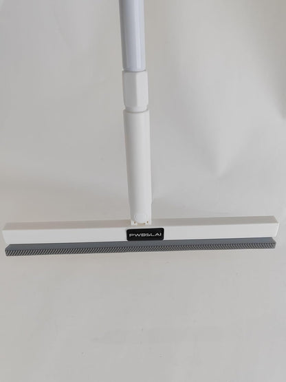 Carpet Rake for Pet Hair Removal Tool - 4 in 1 Pet Hair Remover Kit for Dog Cat Fur Remover, Contain 60" Adjustable Rubber Broom, Glove, Magic Brush and Scraper