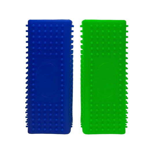 2pcs Pet Hair Remover, Dog Cat Block Roller Cleaner, Car Carpet Cleaner Brush for Small Animals, Pet Hair Removal Tool for Interior, Furniture, Sofa, Car Seat (Blue+Green)