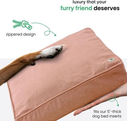 Molly Mutt Medium to Large Dog Bed Cover- Forever Young Print - Measures 27”X36”X5’’ - 100% Cotton - Durable - Breathable - Sustainable - Machine Washable Dog Bed Cover (Dd82b)