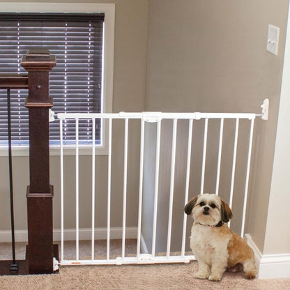 MyPet Windsor Walk Thru Pet Gate: 28.68" - 47.85" Wide Dog Gate. Hardware Mount, Dog Gates for The House, Cat Gate for Doorway. 31" Tall, Matte Bronze