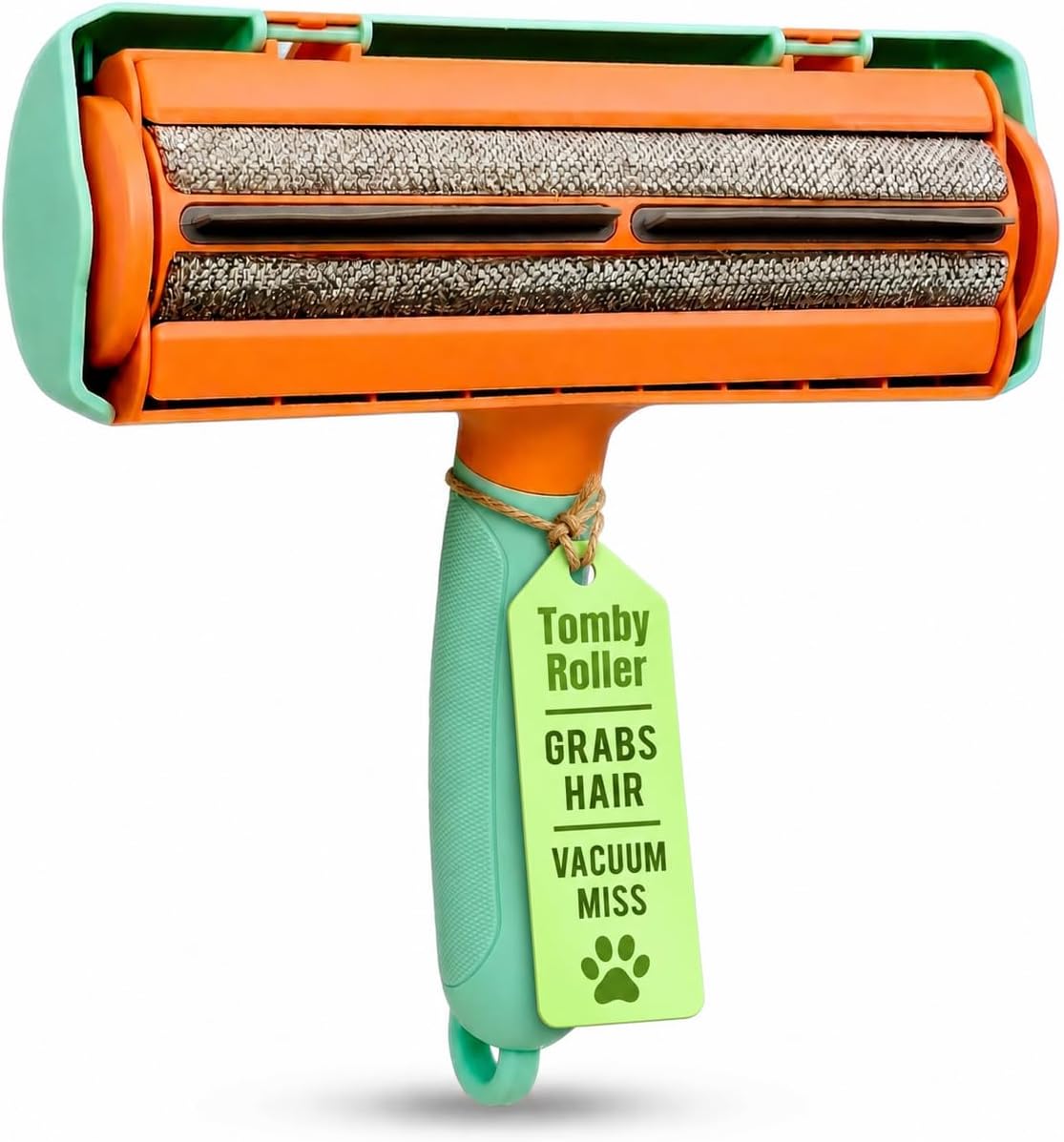 Tomby Reusable Pet Hair Remover Roller for Dog & Cat Hair, Lint Roller for Furniture, Couch, Carpet, Car, Rugs & Bedding, No Sticky Sheets, Easy Cleaning, Portable