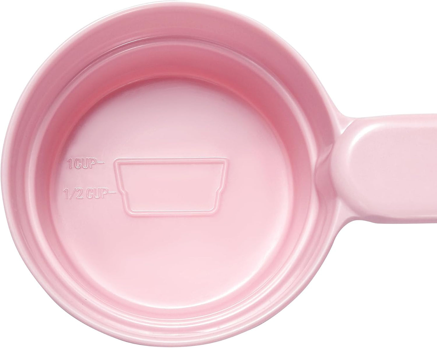 Joyinjojo Dog Food Scoop 1 Cup 1/2 Cup - Melamine Dog Food Measuring Cup, Pet Food Scoop for Dog Cat...Comfortable Long Handle for Easy to Scoop Food