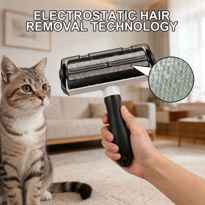 Reusable Pet Hair Remover Roller for Dogs and Cats - Removes Fur from Furniture, Carpet, Couch and Clothes -Self Cleaning - Lint Roller