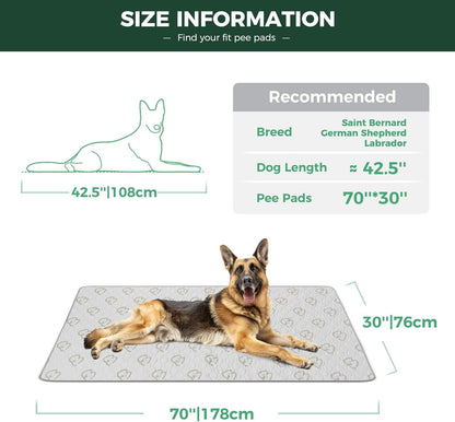 FXW Washable Pee Pads for Dogs, Puppy Pads with Super Absorbent, Specifically Designed for FXW Rollick/Homeplus 24inch 6 Panels Dog Playpen, 39" x 63" Rectangle, Khaki, 1 Pack