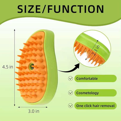 2024 Multifunctional Pet Grooming Brush - 3-in-1 Detangling and Massage Comb for Removing Loose Hair from Cats and Dogs