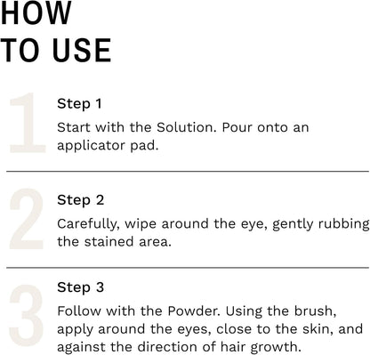 Eye Envy Dog Tear Stain Remover Starter Kit with ProPowder Brush | Stain Solution, Applicator Pads, Stain Powder and Small Applicator Brush | Lasts 30-45 Days