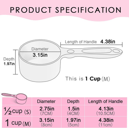 SUPERDESIGN 1 Cup Dog Food Scoop for Container Melamine Measuring Scoop for Dogs Cats Birds and Rabbits Pet Food Feeding Scoop Dishwasher Safe - Yellow