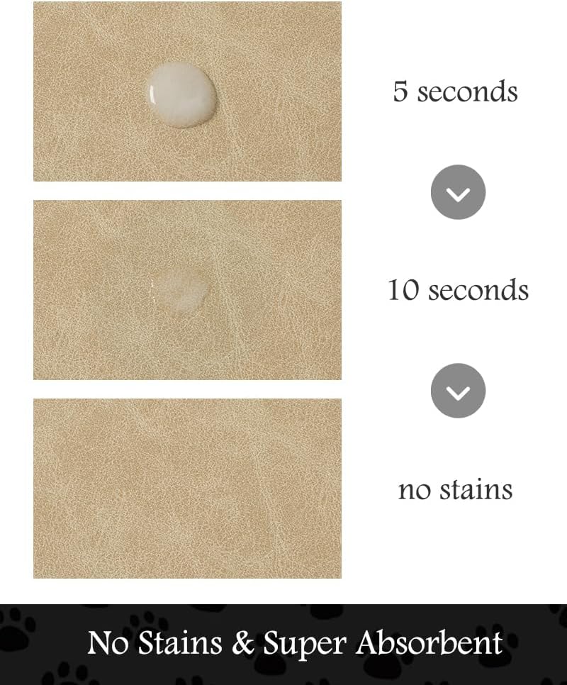 PADOOR Pet Feeding Mat-Absorbent Dog Mat for Food and Water Bowl-No Stains Easy Clean Dog Food Mat-Quick Dry Water Dispenser-Puppy Supplies Accessories