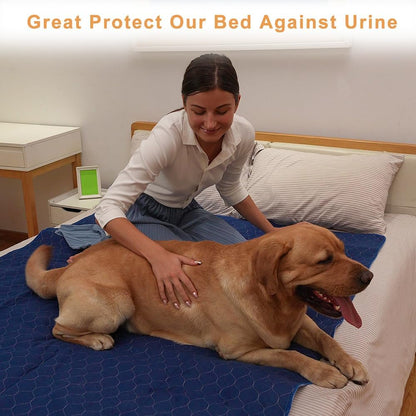 2Pack Pee Pads for Dogs Washable 53”x53”, Extra Large Puppy Pads Waterproof, Super Absorption, Anti Skid for Whelping Training