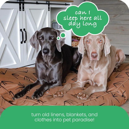 Molly Mutt Medium to Large Dog Bed Cover- Forever Young Print - Measures 27”X36”X5’’ - 100% Cotton - Durable - Breathable - Sustainable - Machine Washable Dog Bed Cover (Dd82b)