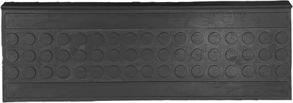 Ottomanson Outdoor Rubber Stair Treads – Ribbed Heavy-Duty Non-Slip Stair Mats – Best Grip on Concrete, Brick & Textured Step – Fastening Recommended for Wooden & RV Steps, Pack of 5