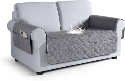 VANSOFY Couch Cover, Waterproof Sofa Covers Washable Slipcover Furniture Protector Couch Seat Covers Non-Slip Couch Cover for Dogs, Pets(Sofa, Dark Gray)