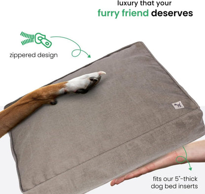 Molly Mutt Medium to Large Dog Bed Cover- Forever Young Print - Measures 27”X36”X5’’ - 100% Cotton - Durable - Breathable - Sustainable - Machine Washable Dog Bed Cover (Dd82b)