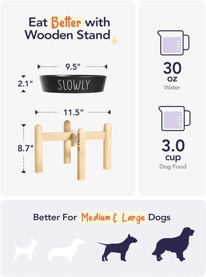 Slow Feeder Dog Bowl - 1.5 Cups Ceramic Puzzle Feeder for Small & Medium Breeds, Maze Design Bowl for Puppy & Fast Eaters, White Pet Dish to Control Eating Speed