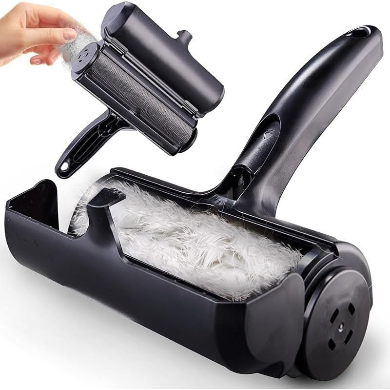 Pet Hair Removal Tool for Furniture, Couch, Bedding, Clothing and Carpets Dog and Cat Hair Removal Roller, Reusable Roller, Fur Removal Tool for Pets, Cleaning Scraper Hair Removal Tool
