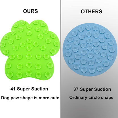 Dog Lick Pad, Dog Washing Distraction Device, Slow Eating Cute Pet Mat with Super Suction for Dogs Licking Peanut Butter, Pet Bathing, Grooming Training (red)