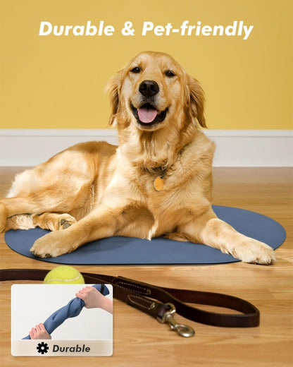 Absorbent Dog Food Mat-Cat Dog Mat for Food and Water Bowl, Quick Dry Pet Food Mat, No Stains Dog Feeding mat, Dog Accessories Pet Supplies Mat-Dog Water Bowl Mat for Messy Drinkers