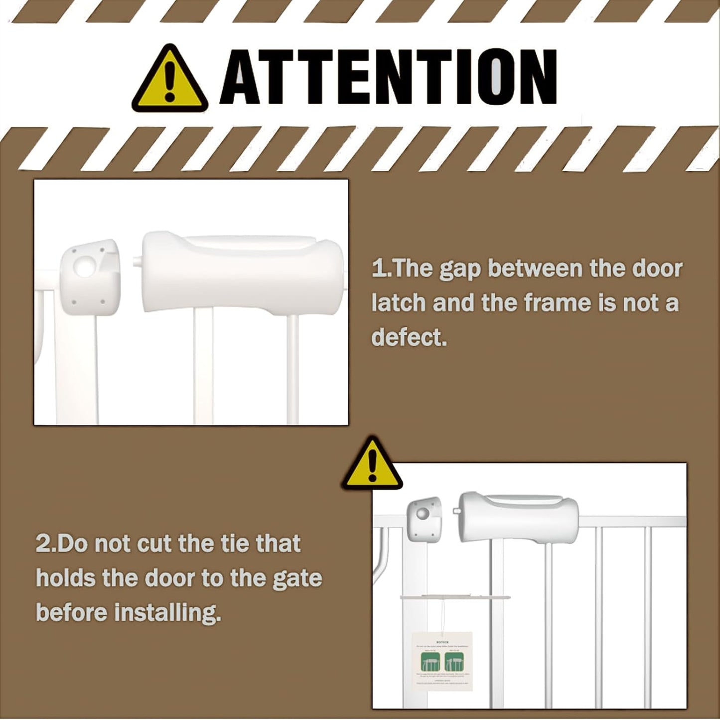 ALLAIBB Extra Wide Pressure Mount Baby Gate Auto Close Metal Child Dog Pet Safety Gates with Walk Through for Stairs,Doorways,Kitchen and Living Room (62.02-66.93"/158-170cm)