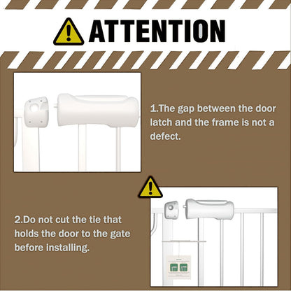 ALLAIBB Extra Wide Pressure Mount Baby Gate Auto Close Metal Child Dog Pet Safety Gates with Walk Through for Stairs,Doorways,Kitchen and Living Room (62.02-66.93"/158-170cm)