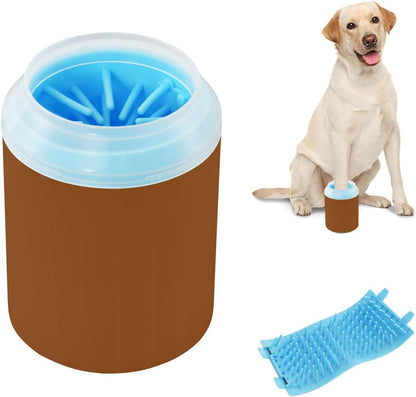 ODAWA Dog Paw Cleaner Cup Royal Blue Muddy Paw Cleaner with Soft Bristle