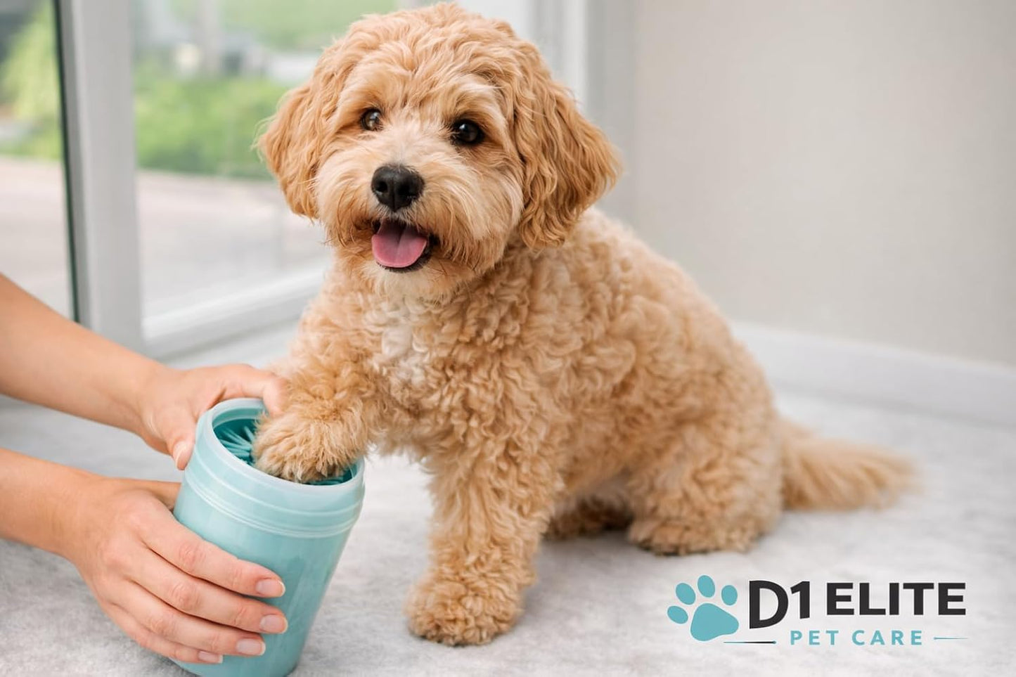 Dog Paw Cleaner Cup with Microfiber Towel – Portable Mud Cleaner for Dogs, Easy Clean & Dry Kit for Small Medium Large Dogs