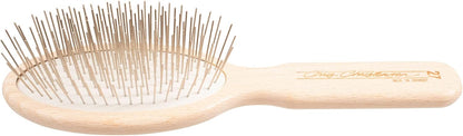Chris Christensen Dog Brush, 27 mm Oval Pin Brush, Original Series, Groom Like a Professional, Stainless Steel Pins, Lightweight Beech Wood Body, Ground and Polished Tips