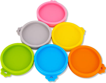 Yobbai Small Cat Food Can Lids for 3 oz & 2.5 oz, Food-Grade Silicone Pet Food Covers, BPA-Free, Dishwasher Safe, 3 Pack