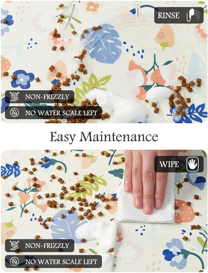 PADOOR Pet Feeding Mat-Absorbent Dog Mat for Food and Water Bowl-No Stains Easy Clean Dog Food Mat-Quick Dry Water Dispenser-Puppy Supplies Accessories