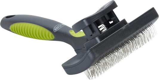 Kruuse Buster Large Premium Undercoat Rake – Fixed Pins for Gentle, Efficient Grooming