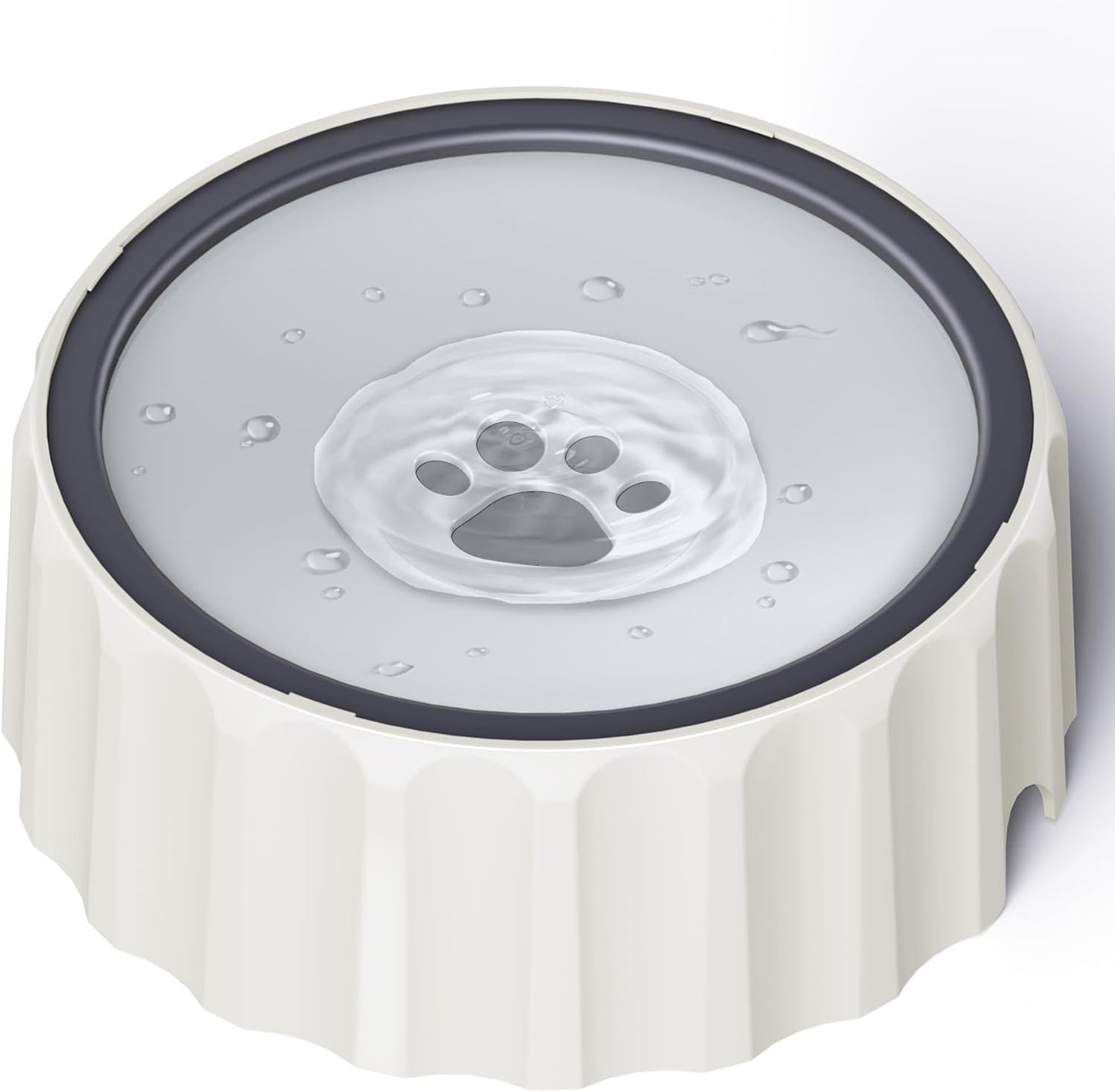 Dog Water Bowl No Spill 70oz/2L Large Capacity Dispenser Non Slip No Splash Bowl Pet Slow Feeder No Drip Dog Water Bowl on Vehicle Slow Water Bowl for Dogs and Cats