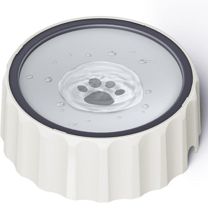 Dog Water Bowl No Spill 70oz/2L Large Capacity Dispenser Non Slip No Splash Bowl Pet Slow Feeder No Drip Dog Water Bowl on Vehicle Slow Water Bowl for Dogs and Cats