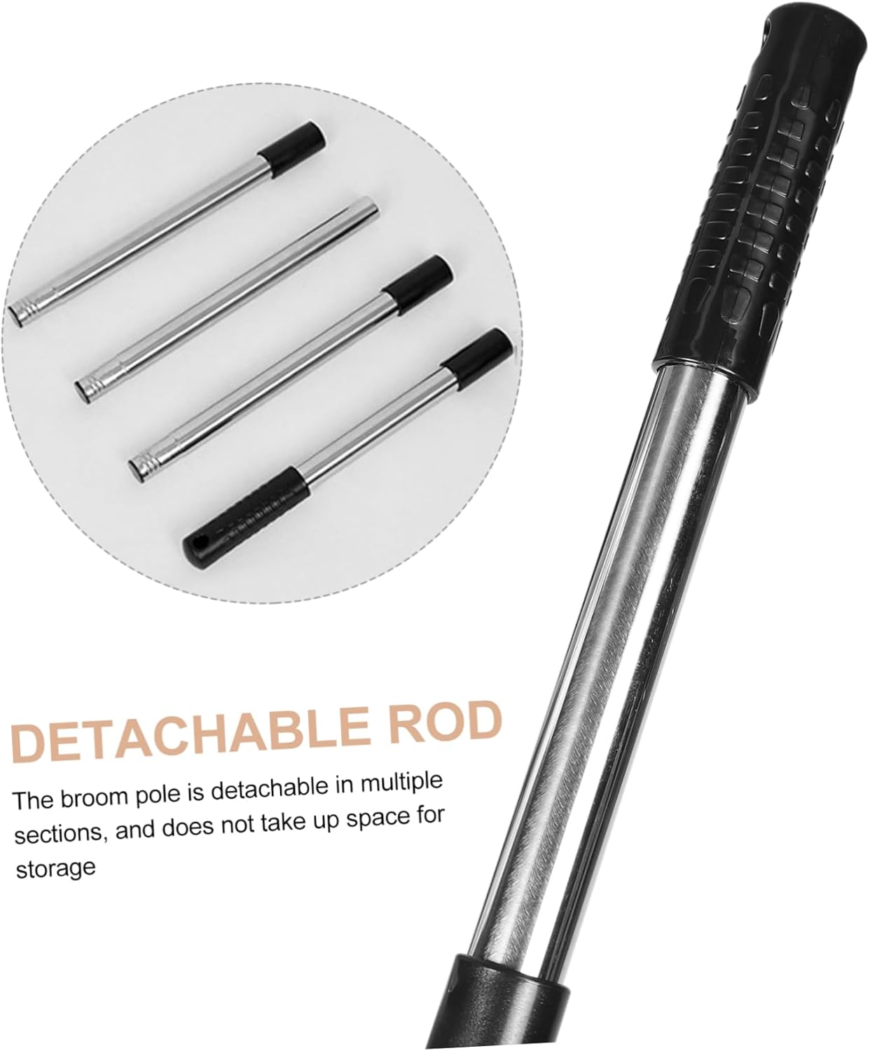 1Set Adjustable Height Manual Carpet Sweeper with Rotating Brush Rolls for Pet Hair and Dust Removal Versatile Push Broom Vacuum Cleaner for Carpets Rugs Hard Floors and Tiles