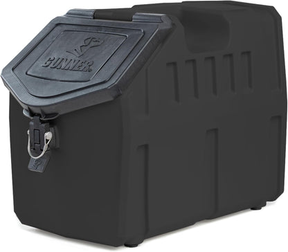 GUNNER 50 lbs Dog Food Storage Container - Waterproof & Airtight Pet Food Bin - Multi-Purpose Container for Dry Food, Corn, Chicken Feed, Treats, Bird Seed, & More - Gunmetal