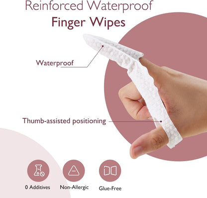 Momcozy Silicone Finger Toothbrush for Baby, Baby Finger Toothbrush for Training Teething, Infant Oral Cleaner, 2 Pcs Silicone Toothbrush