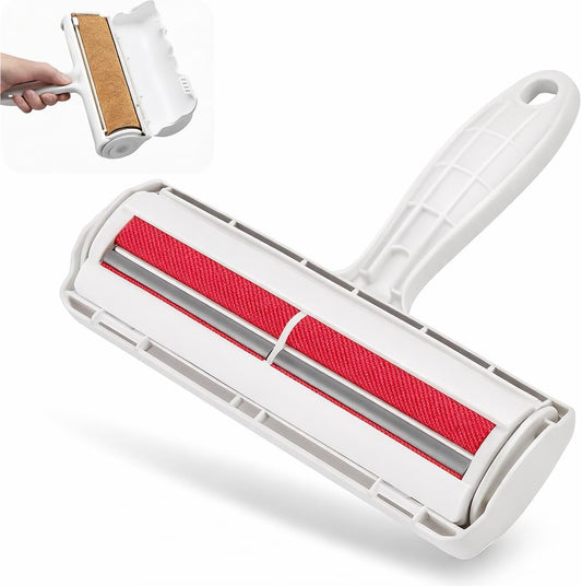 Pet Hair Remover - Reusable Cat and Dog Hair Remover for Furniture, Couch, Carpet, Clothes, Car Seats or Bedding - Portable Lint Rollers, Self-Cleaning Base Dog and Cat Fur Removal Tool