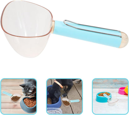 Yardwe Pet Food Scoop with Stainless Steel Clip, Precise Measurements for Cat and Dog Food