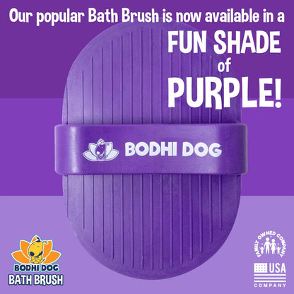 Bodhi Dog Shampoo Brush - Pet Grooming & Bath Supplies for Dogs and Cats - Bath Brush for Long & Short Hair - Premium Scrubber for Shower, Bathing & Massage (One Pack, Blue)