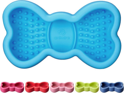 Freeze Dog Lick Bowl, Animire Non-Slip Slow Feeder Lick Mat for Dogs, Silicone Dog Enrichment Bowl for Distraction Anxiety Relief Boredom, BPA Free, Dishwasher Safe(Rose,S)