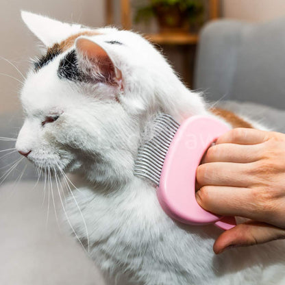 Leo's Paw The Original Pet Hair Removal Massaging Shell Comb Soft Deshedding Brush Grooming and Shedding Matted Fur Remover Dematting tool for Long and Short Hair Cat Dog Puppy Bunny (Mint)